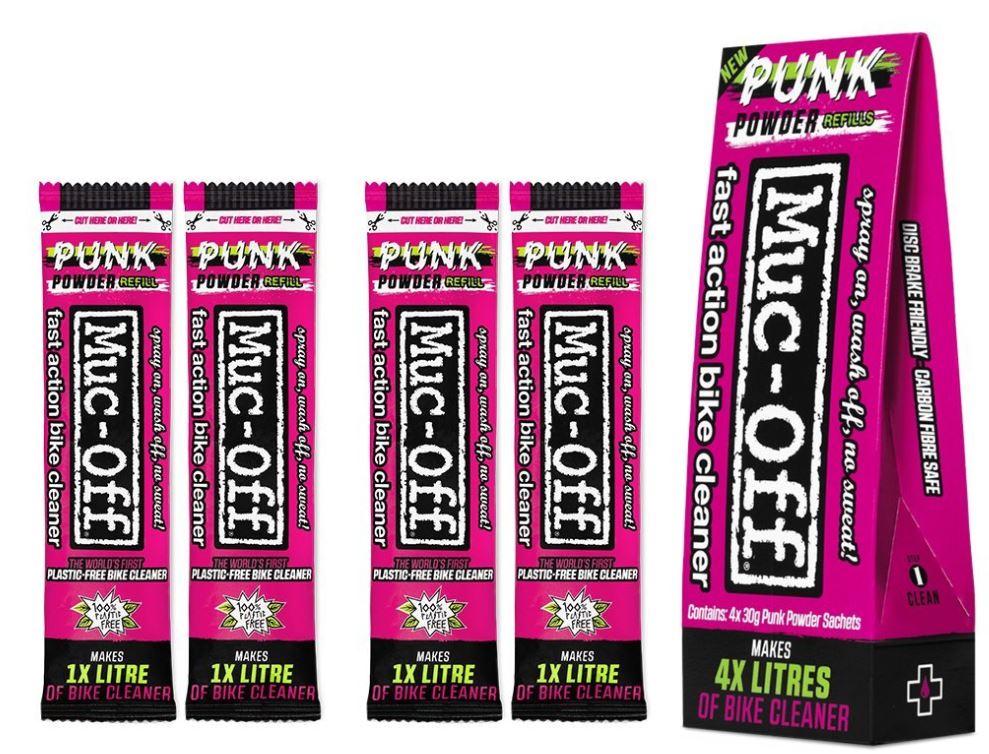MUC-OFF MOTORCYCLE PUNK POWDER BIKE CLEANER 4 PACK