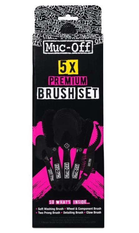 MUC-OFF MOTORCYCLE BRUSH SET x 5