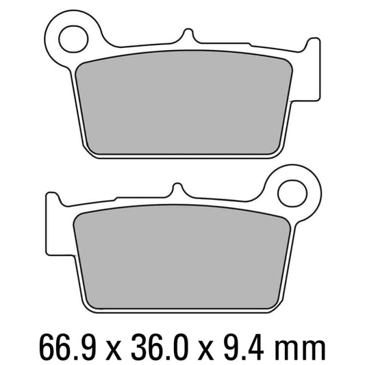 Rear Brake Pads FERODO Disc Pad Set - FDB2162 SG Sinter Grip Sintered Compound - Off-Road
