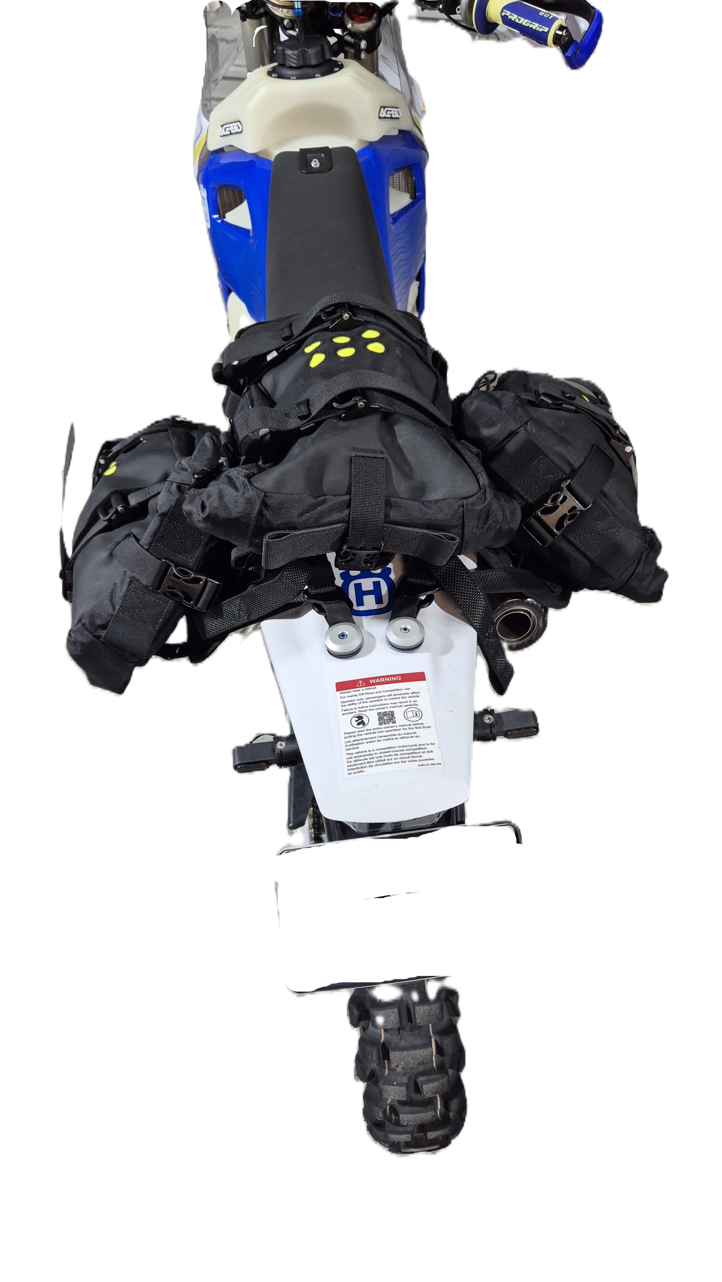 Kriega OS-BASE and Bags to suit Dirt bike Kit