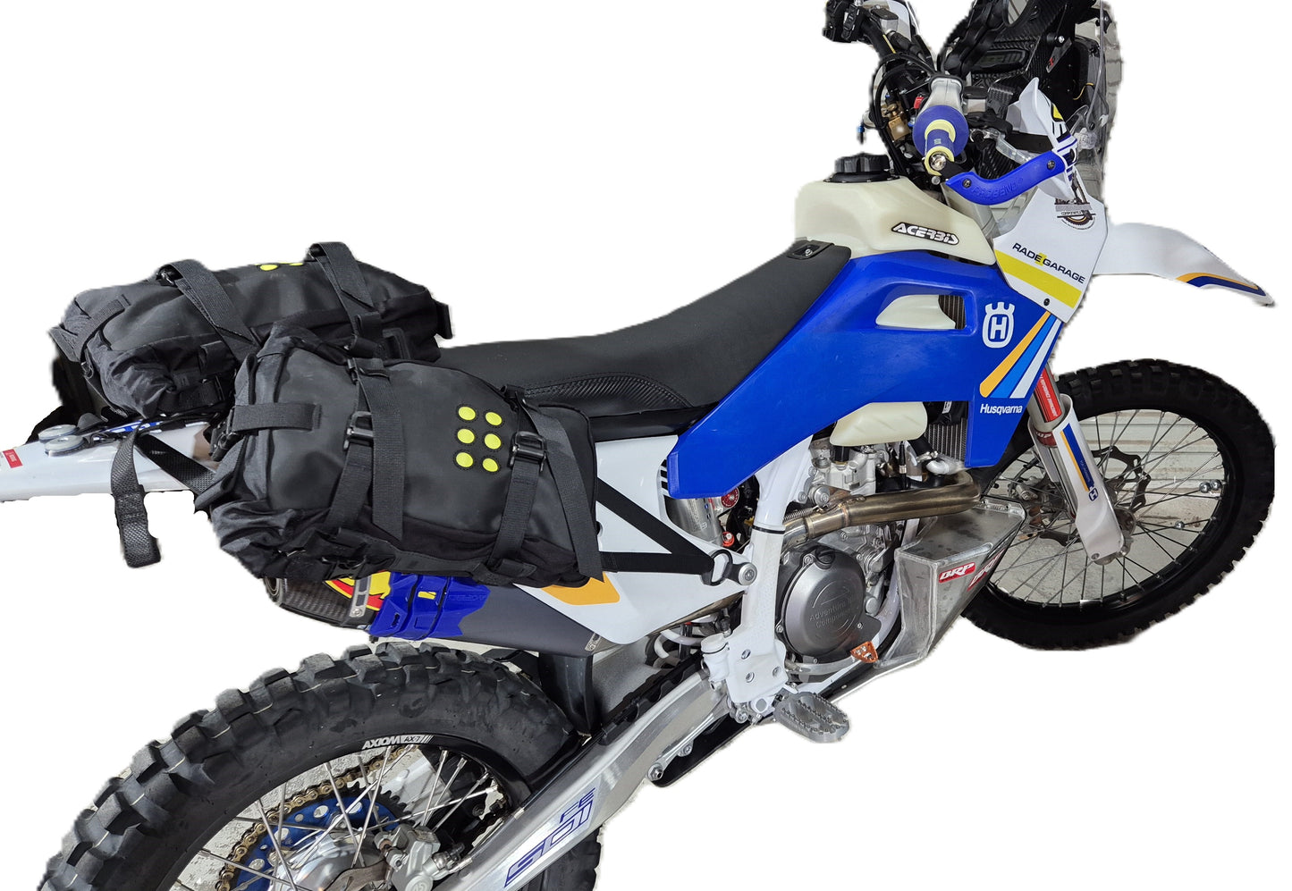 Kriega OS-BASE and Bags to suit Dirt bike Kit