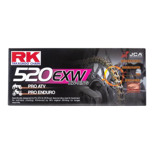RK CHAIN 520EXW - 120 LINK -Natural