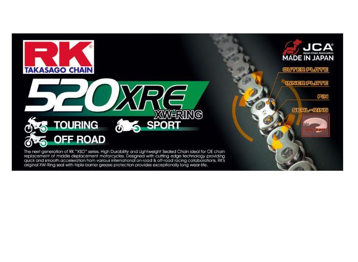 RK CHAIN 520XRE - 120 LINK