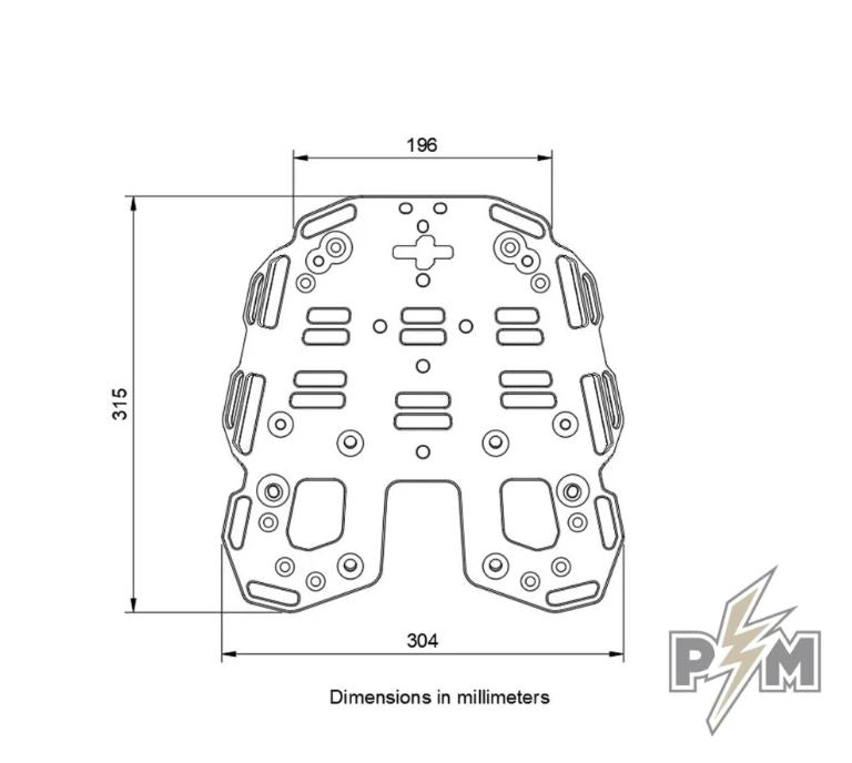 Perun Moto Billet Rack suits 2021 KTM1290