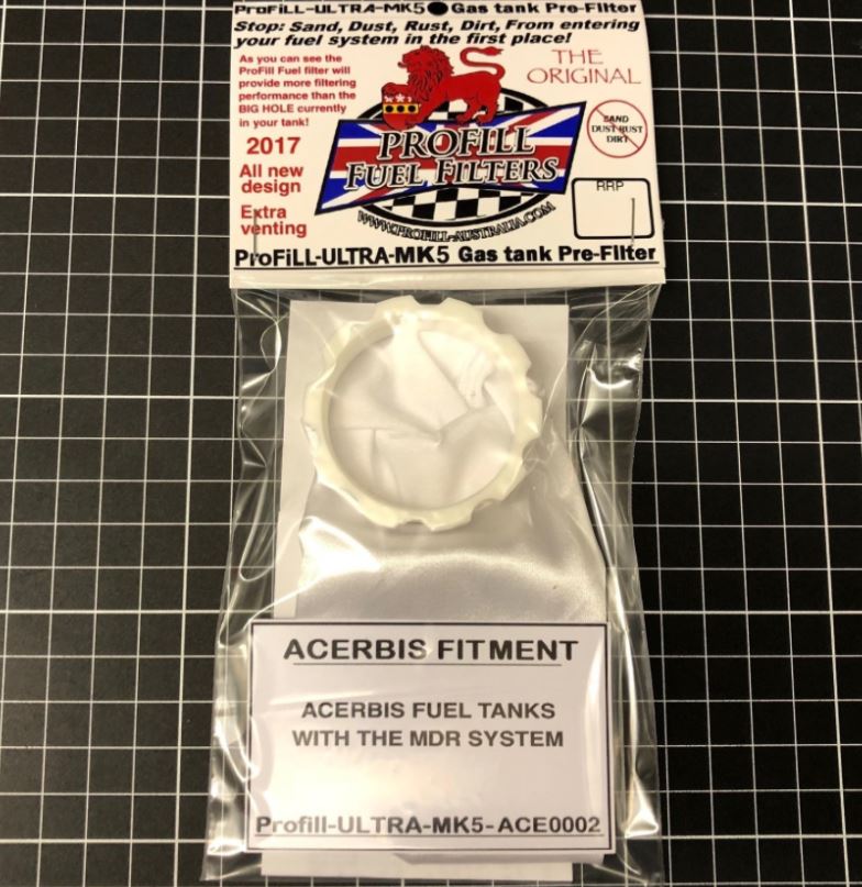 Large opening Acerbis tank Fuel sock
