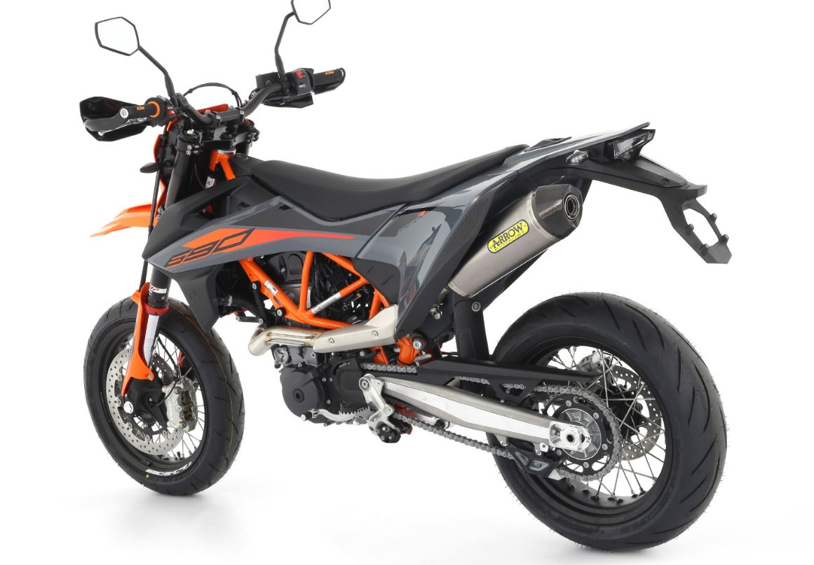 Arrow muffler with link pipe suits KTM690 up to 2019-2024 & GasGas 700