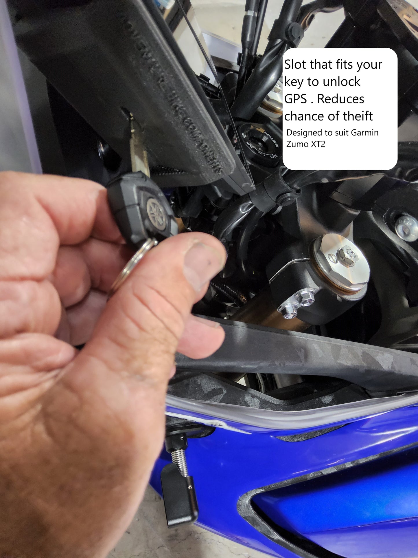 Yamaha Tenere T700 & World Raid GPS Dash Mounting Plate Kit (with Billet dash panel)