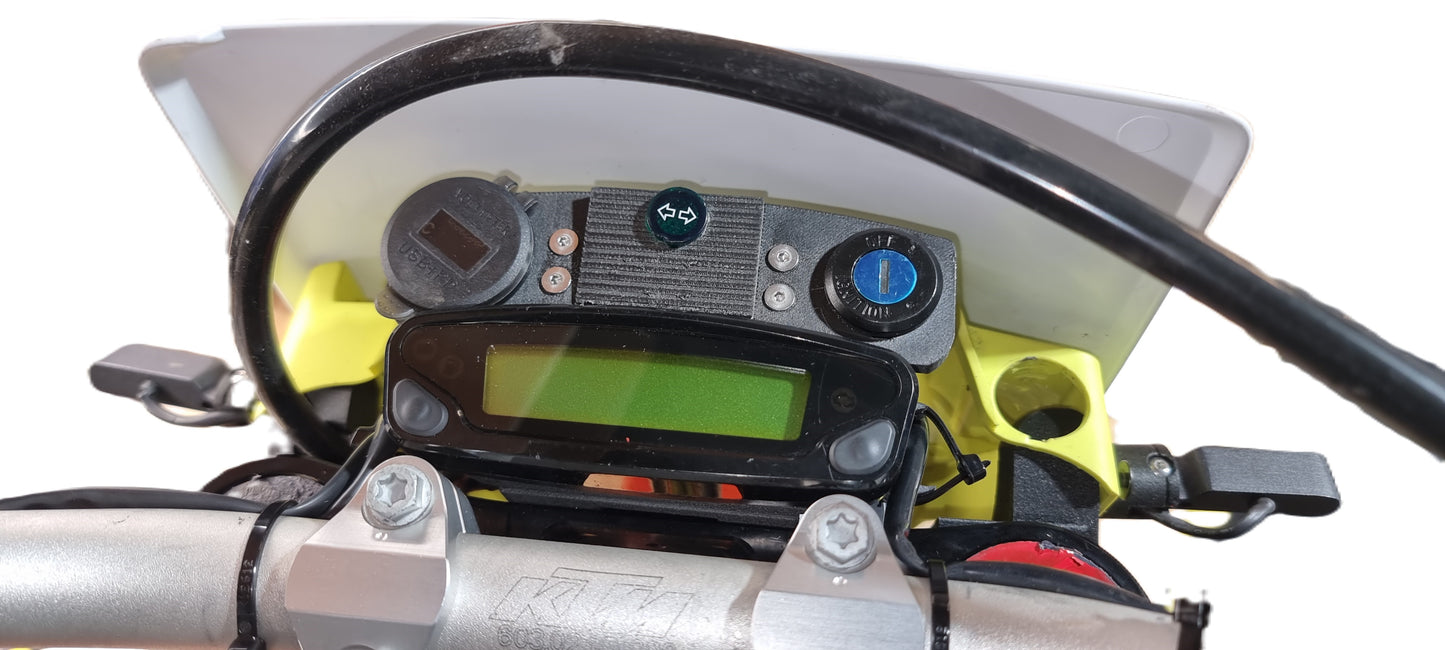New  KTM EXCF and Husky FE dash with USB and Keyed Ignition Switch