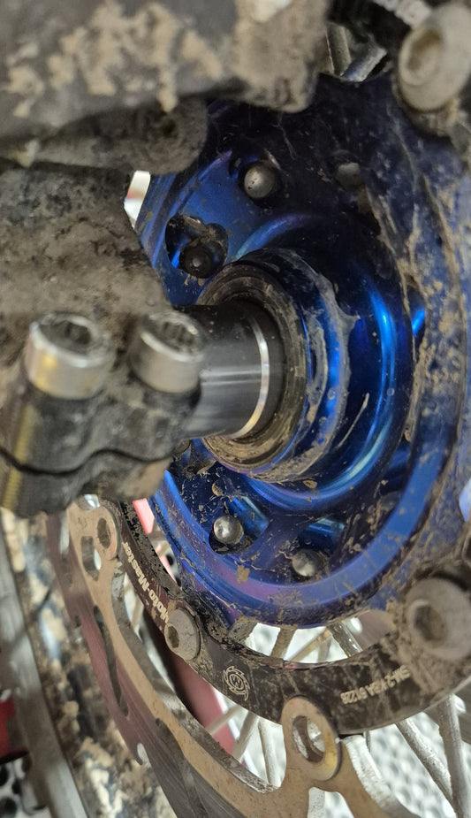 Yamaha Tenere T700 Fitted with Haan Front Wheel, Stainless Steel Wheel Spacer Kit