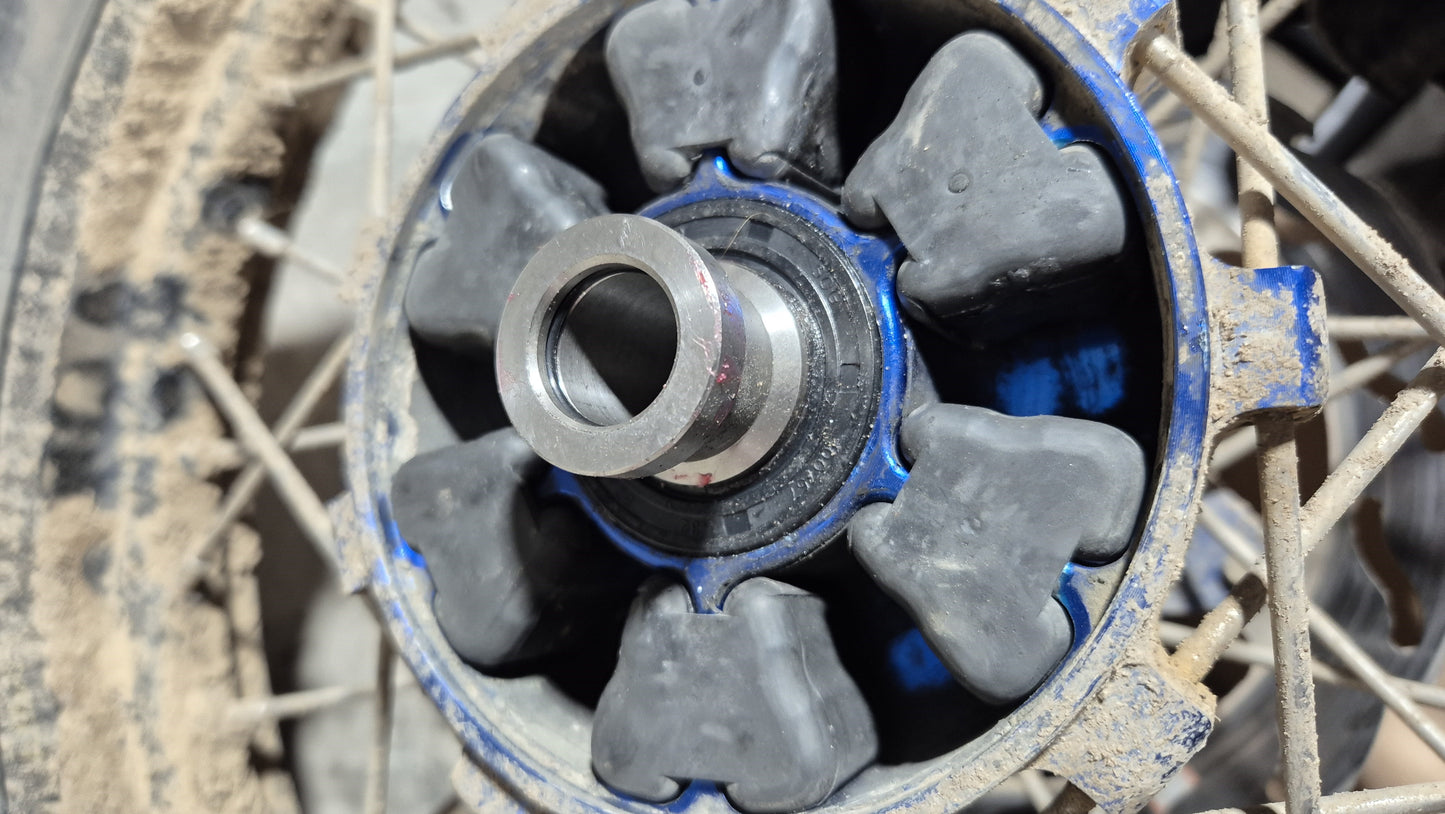 Yamaha Tenere T700 Fitted with Haan Wheel Set, Stainless Steel Wheel Spacer and Bearing Kit