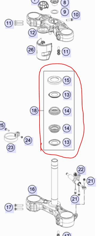 STEERING BEARING SET