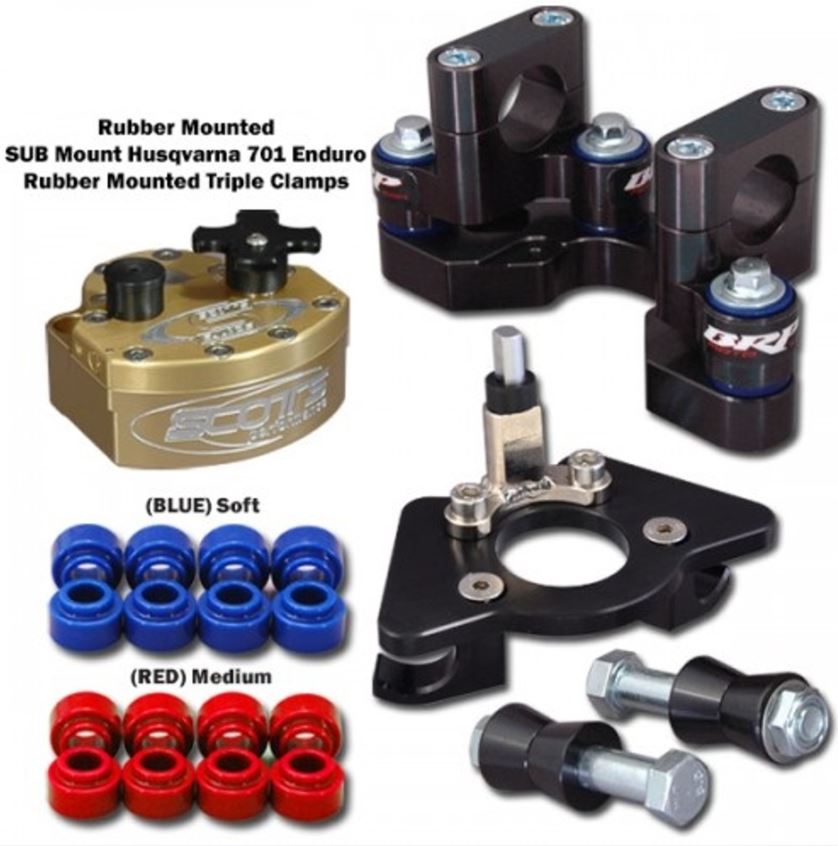 Husqvarna 701 2016-2024 ,KTM690 2019-2024 & GasGas700 Rubber Sub Mount / Tower BRP