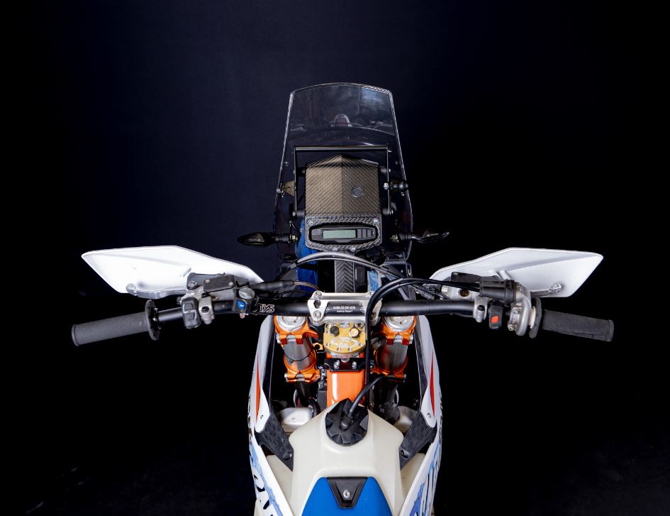 KTM EXCf MY 24 Carbon Fibre Rade Garage Tower Kit