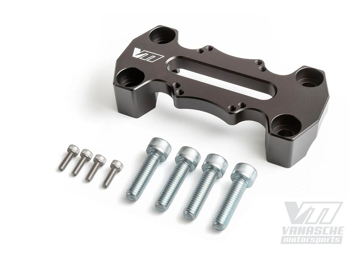 Handlebar Top Clamp with AMPs Pattern 38x90