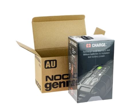 NOCO GENIUS 2 BATTERY CHARGER FOR LEAD ACID 6 & 12V AND 12.8V LITHIUM BATTERIES