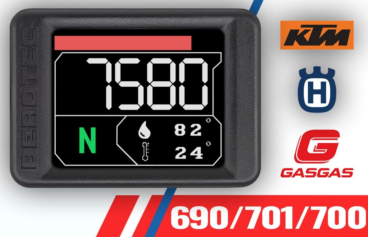 2nd generation Berotec Digital Tacho/Gear indicator/Gear shift flash& Engine temp dash panel for 701/690/GG700