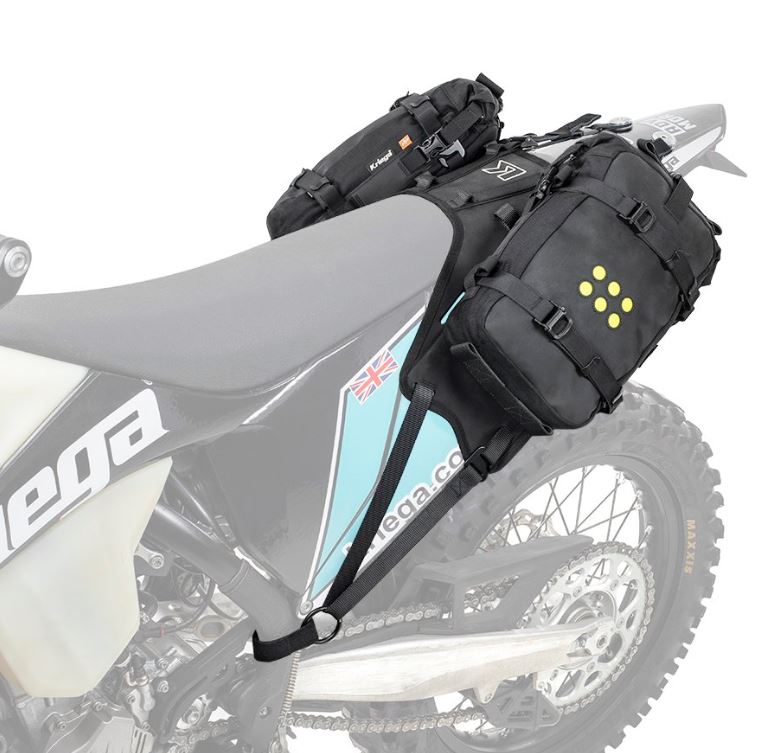 Kriega OS-BASE and Bags to suit Dirt bike Kit