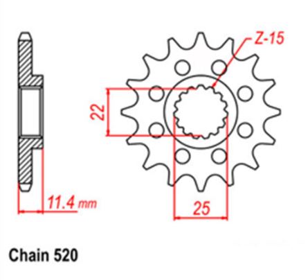 FRONT SPROCKET - STEEL