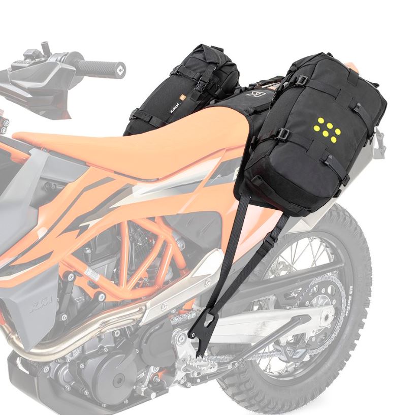 Kriega OS-BASE and Bags to suit KTM 690 + HUSQVARNA 701 + GASGAS 700