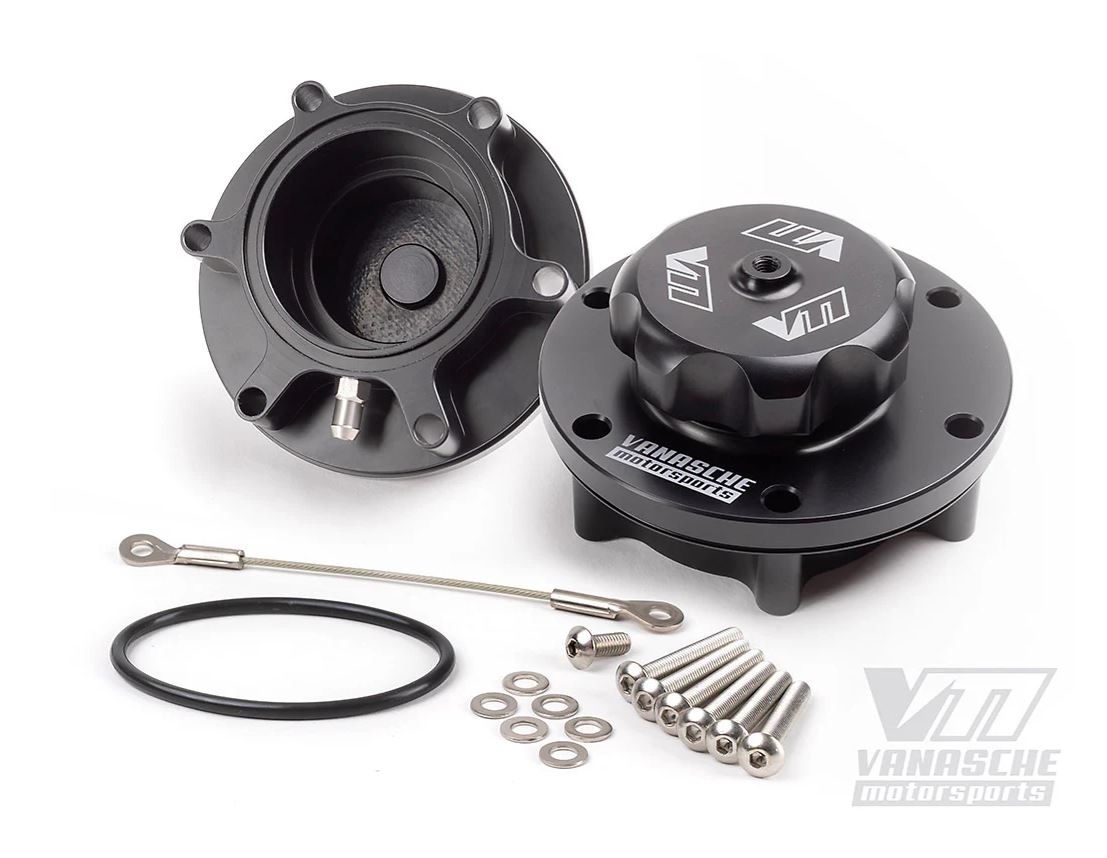 Vanasche Motorsports Aluminium fuel tank filler neck and cap suits KTM790/890 adv