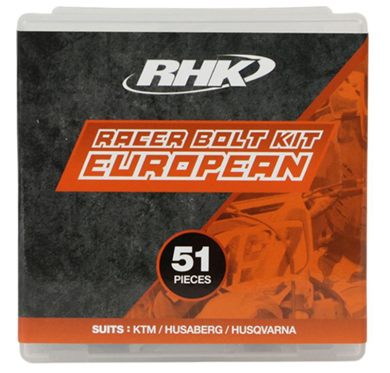 51 piece European bike bolt kit