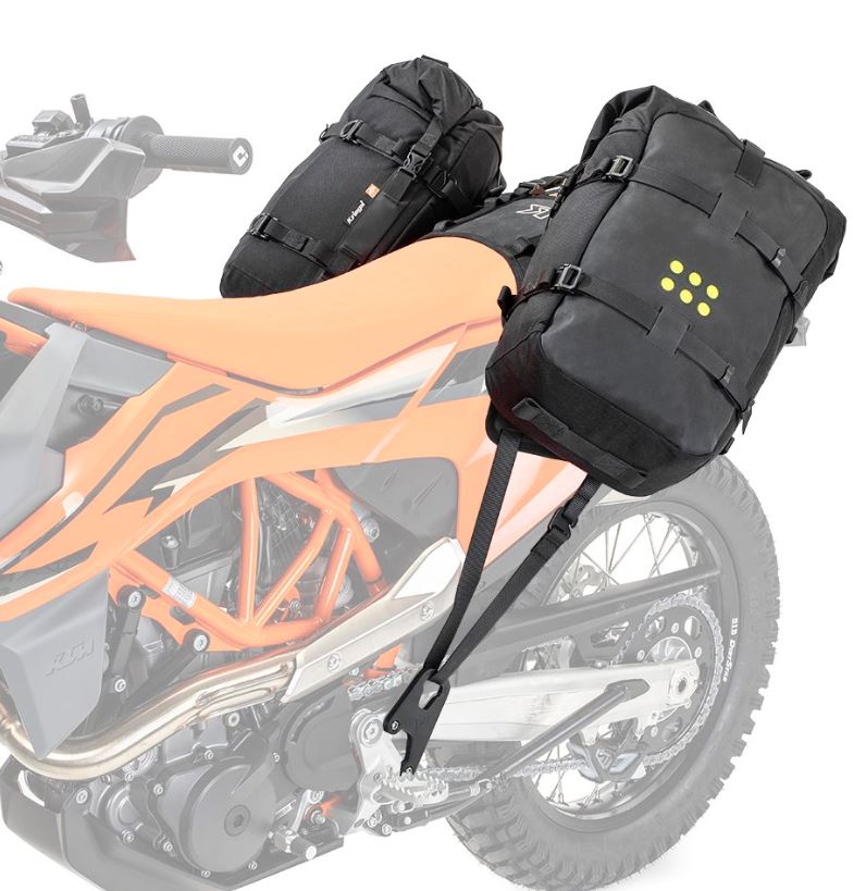 Kriega OS-BASE and Bags to suit KTM 690 + HUSQVARNA 701 + GASGAS 700