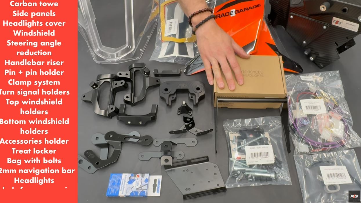 Husqvarna FE MY24/25 Rade Garage Carbon Fibre  Tower Kit