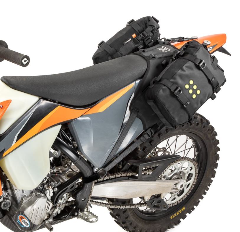 Kriega OS-BASE and Bags to suit Dirt bike Kit