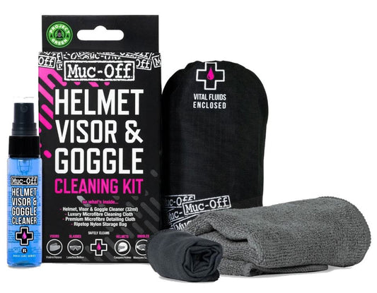 MUC-OFF MOTORCYCLE VISOR, LENS & GOGGLE CLEANING KIT