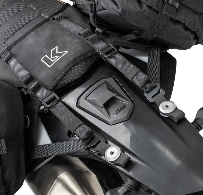 Kriega OS-BASE and Bags to suit KTM 690 + HUSQVARNA 701 + GASGAS 700