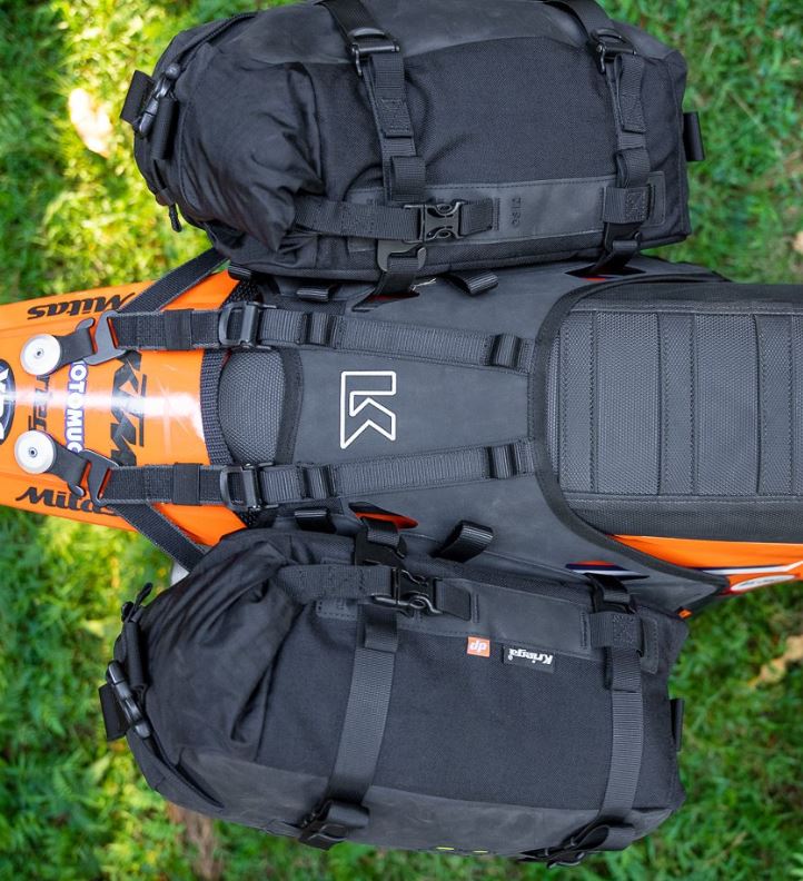 Kriega OS-BASE and Bags to suit Dirt bike Kit