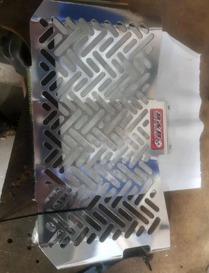 B&B KTM690 2019-2024 Radiator guard Aluminium protection