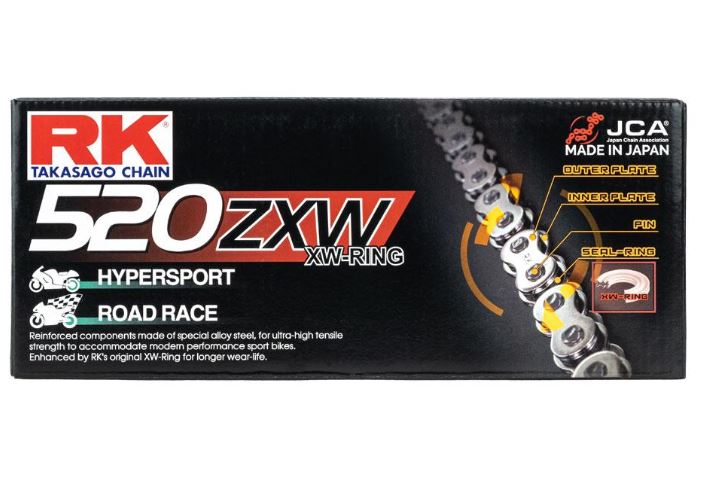 RK CHAIN 520ZXW - 120 LINK