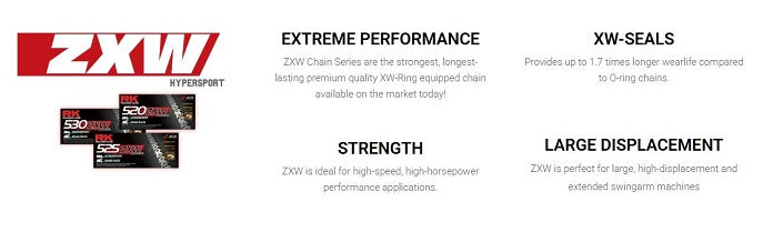 RK CHAIN 520ZXW - 120 LINK - GOLD
